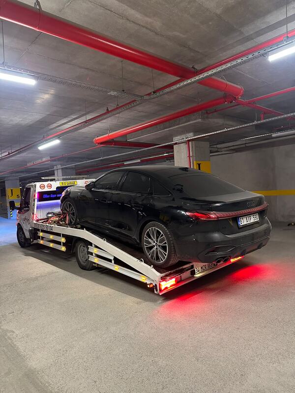 Audi A7 kapalı otopark araç kurtarma — Rio Oto Kurtarma